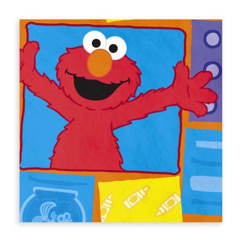 5" Beverage Napkins - Elmo Loves You (16ct) - Amscan