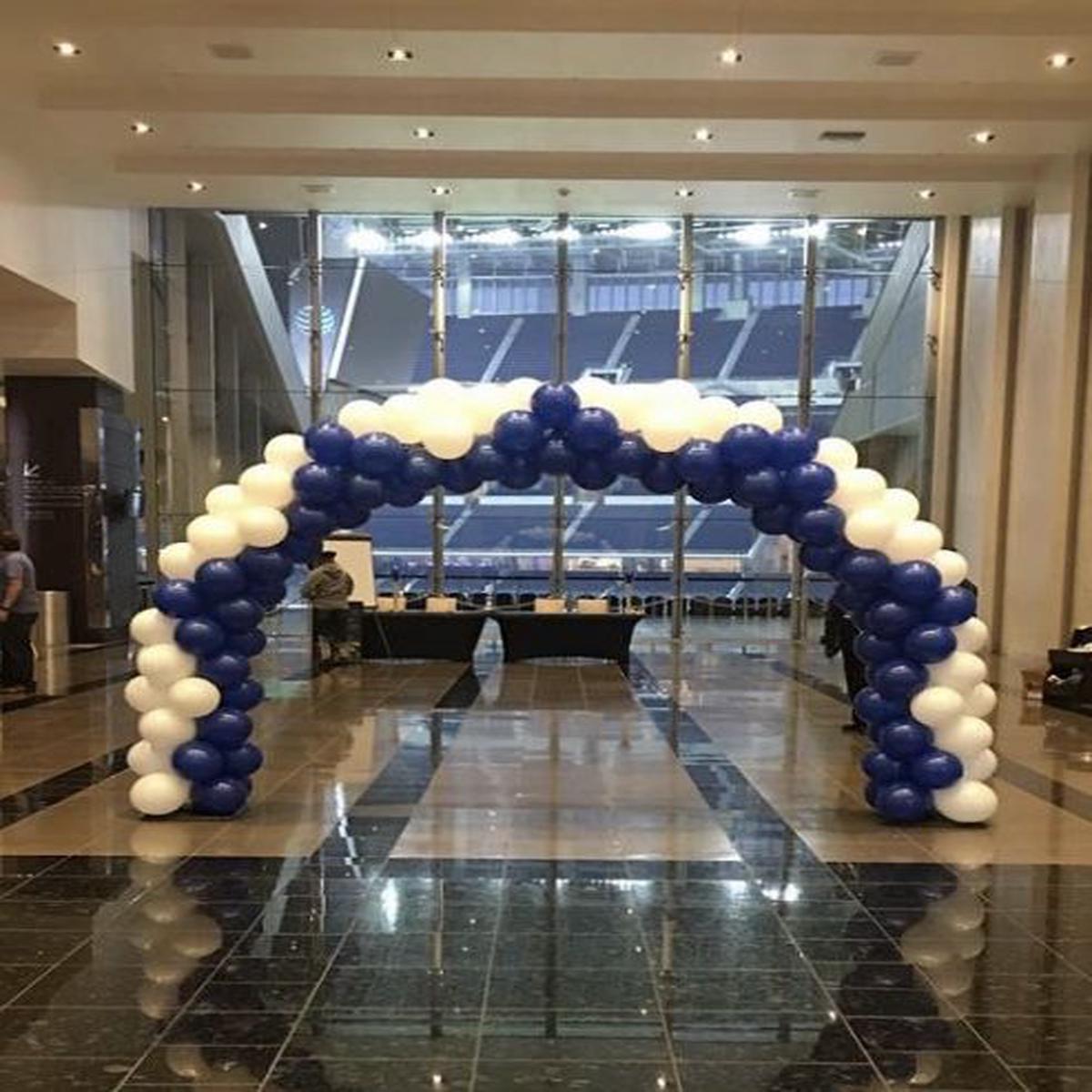 Balloon Arch Arrangement Blue and White - Corporate Event, Grand Opening, Company Event Perfect for