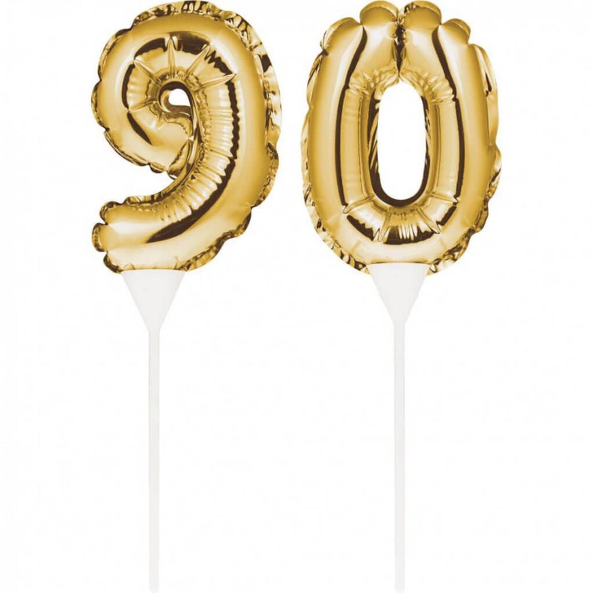 Balloon Cake Topper 90 Gold