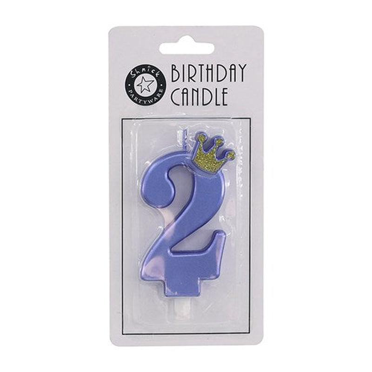 CANDLE NUMBER BLUE 2