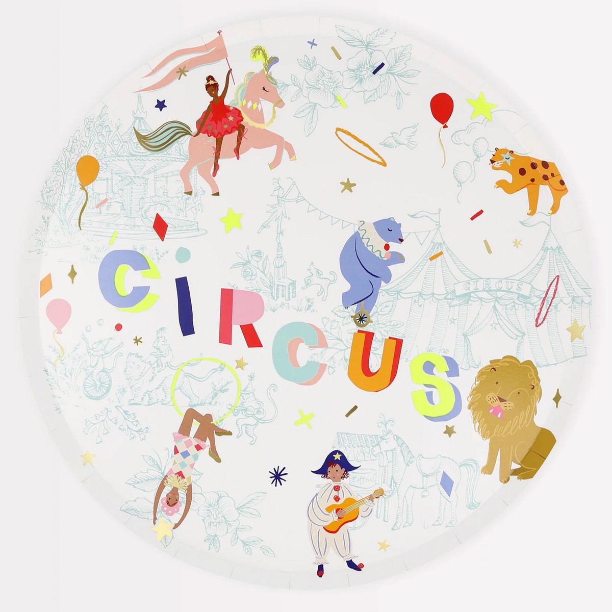 Circus Dinner Plates (pk8)