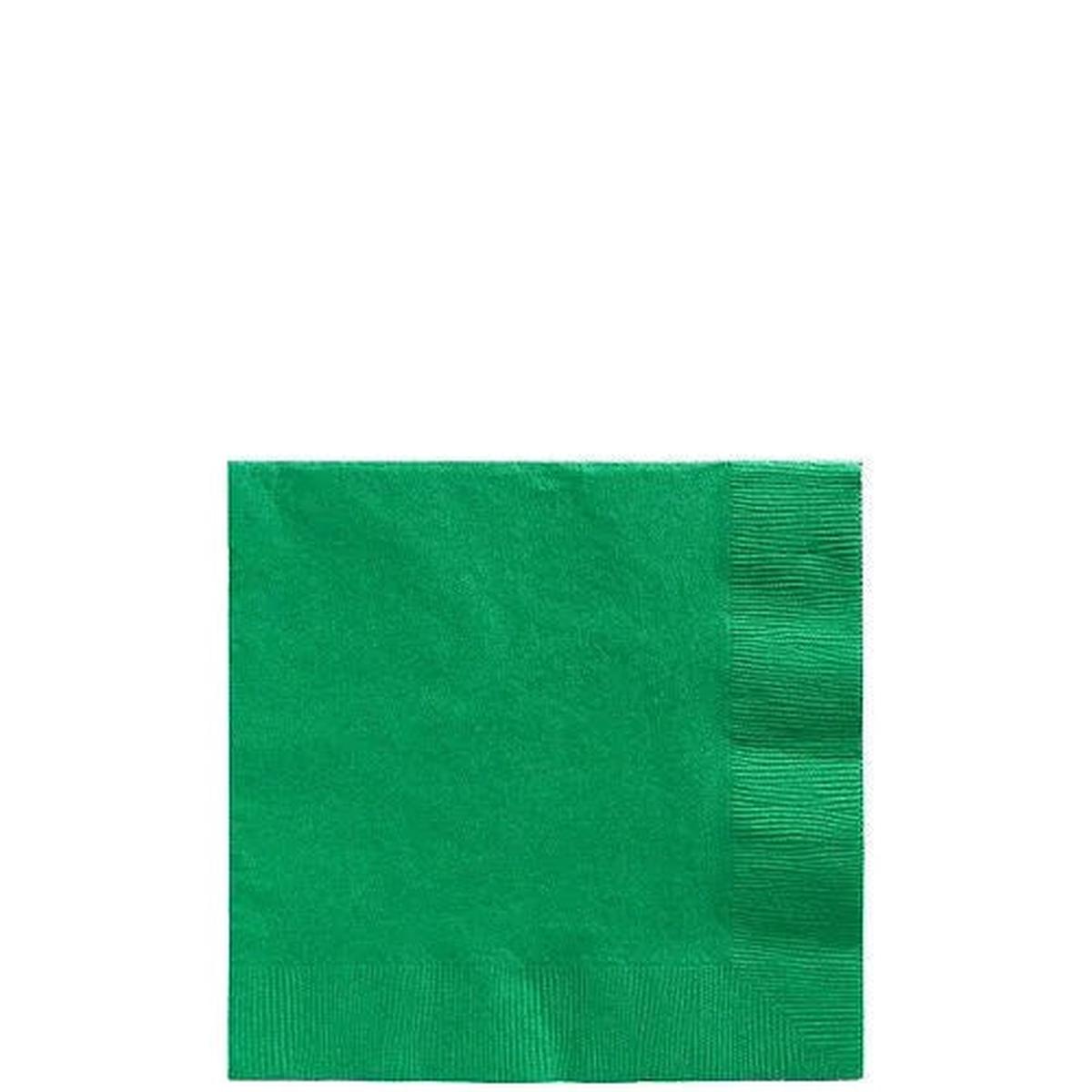 Festive Green Beverage Napkins | 40ct