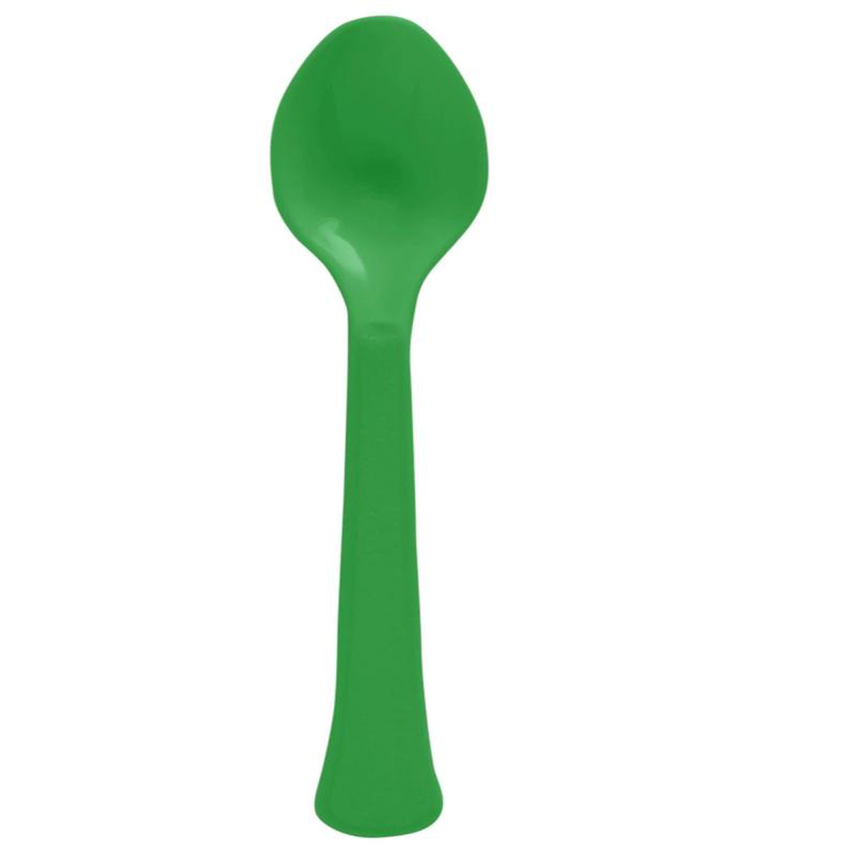 Festive Green Plastic Spoon 50ct