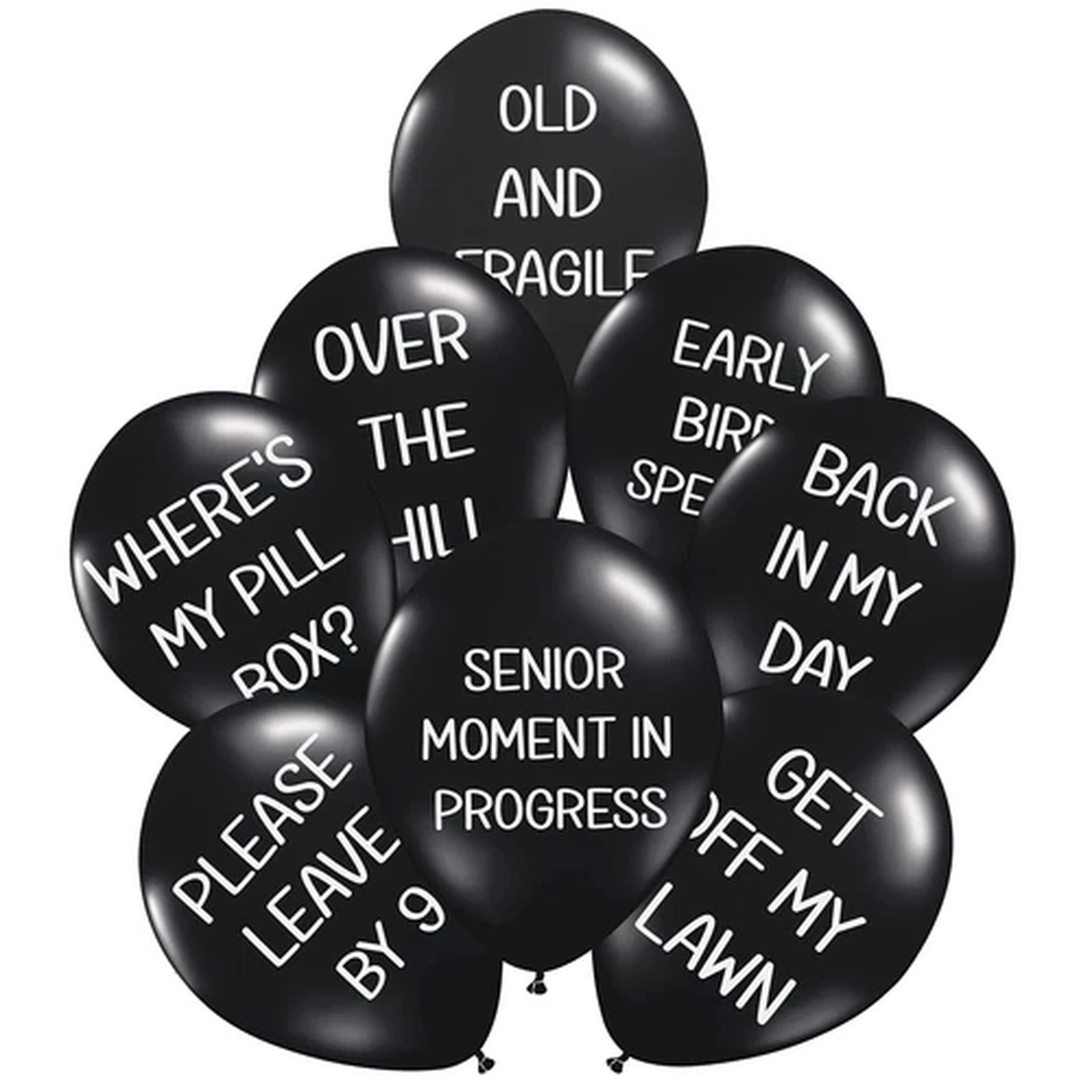 Funny Abusive Balloons | Fun Decoration for Adult Birthday Party (8 Pack Rate...