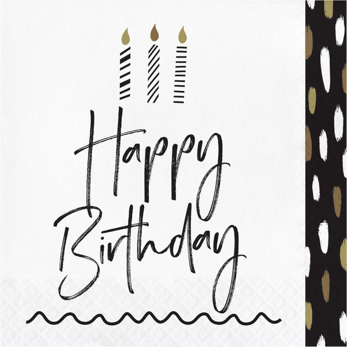 GOLDEN WISHES Napkins 16pcs