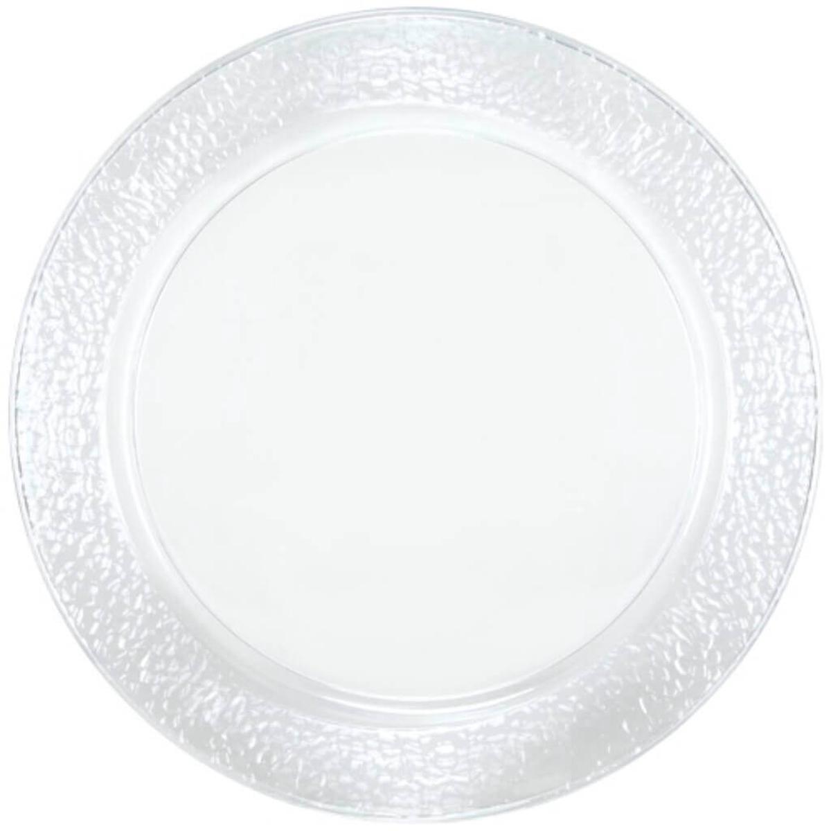 Lillian Round Clear Tray 13.5in, 2Pk