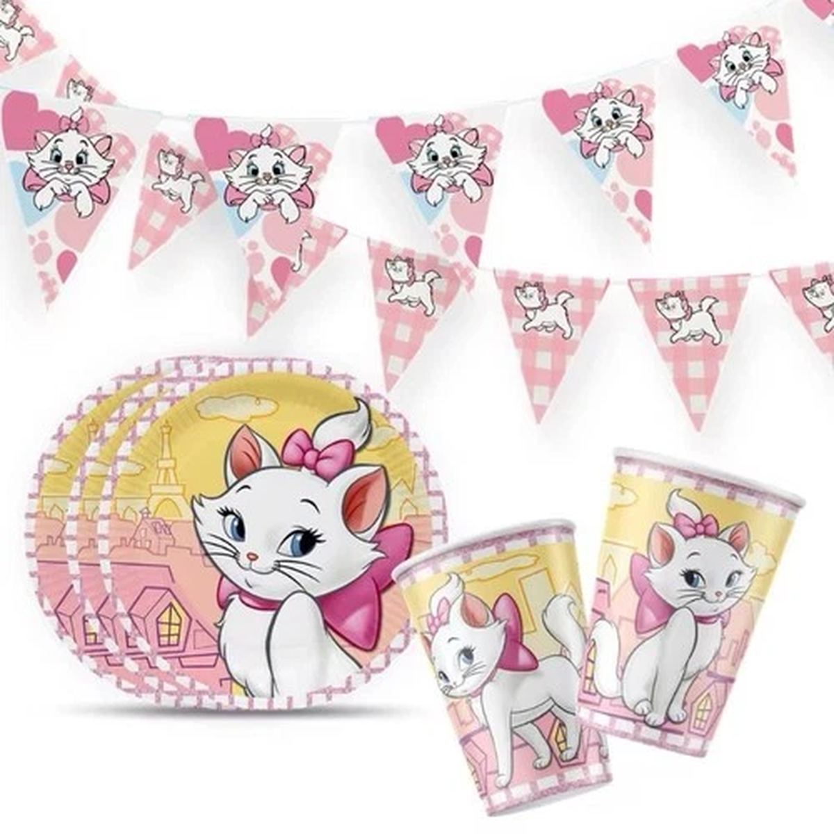 PINK MARIE THEMED BIRTHDAY Party Decorations