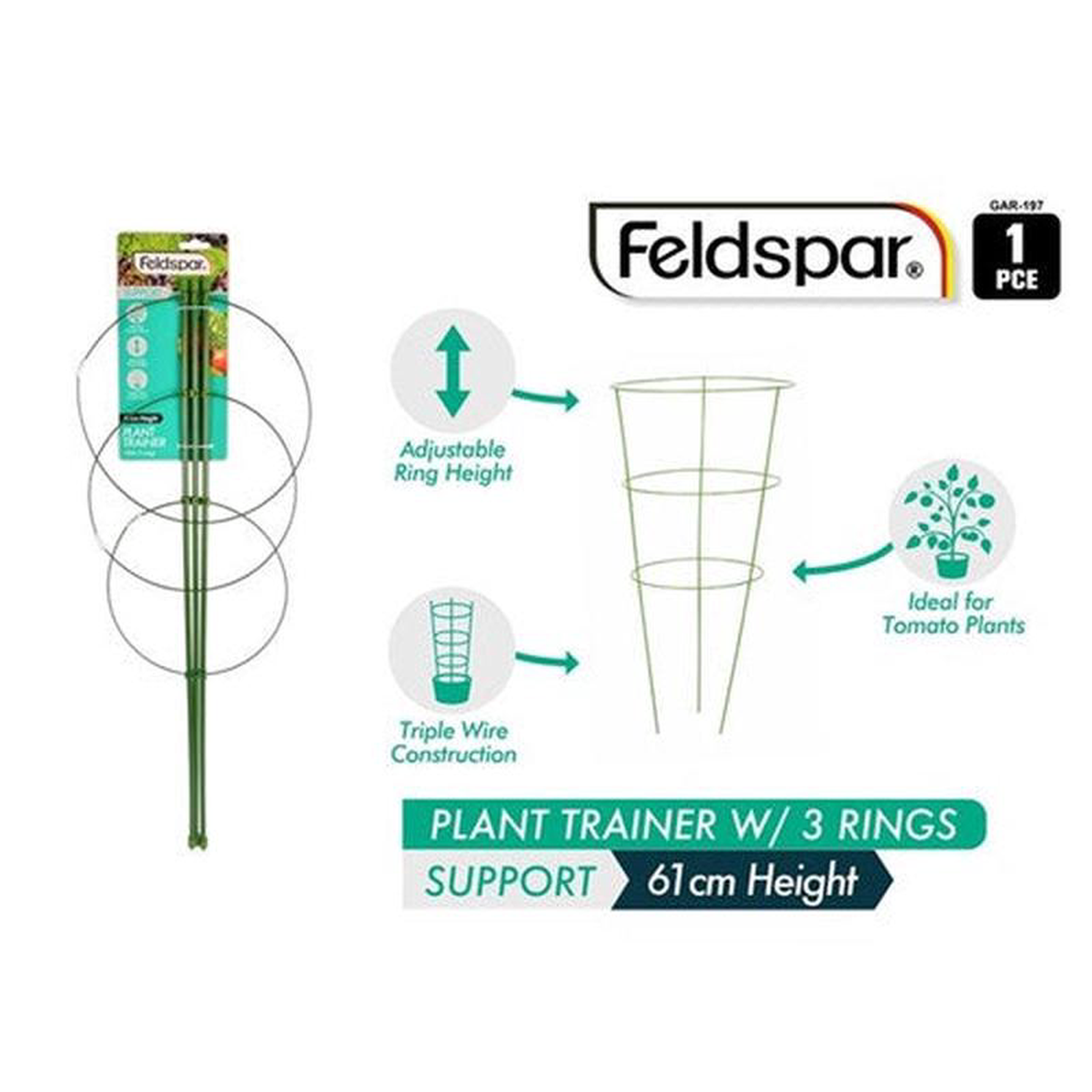 PLANT SUPPORT FOLDABLE W3 RINGS