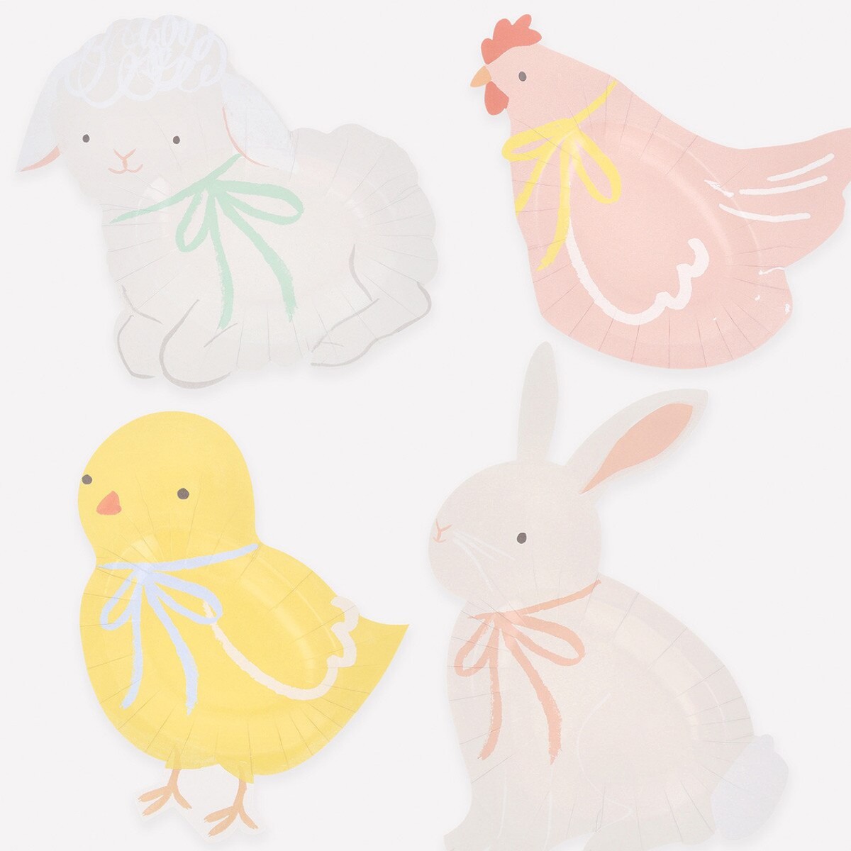 Spring Animals Plates (x8)