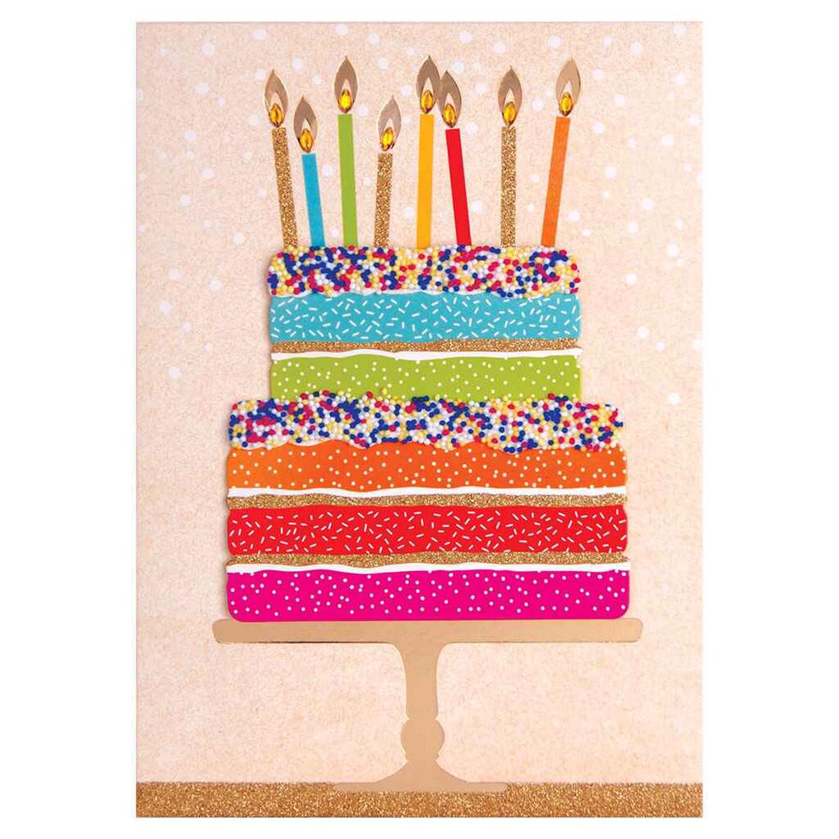 Sprinkles Birthday Cake Greeting Card