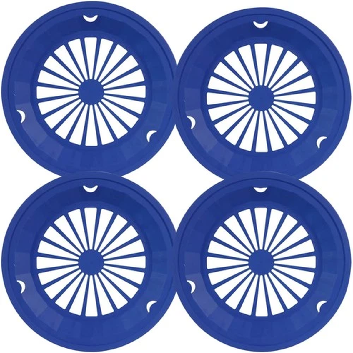Sturdy Vented Paper Plate Holder 4 Pack dark Blue
