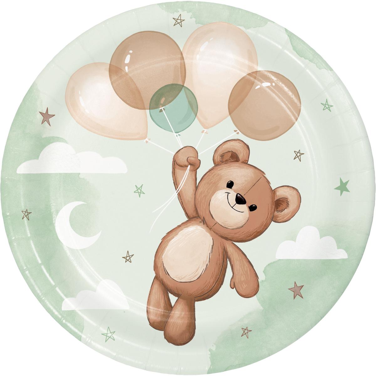 Teddy Bear Paper Plates 7in | 8ct