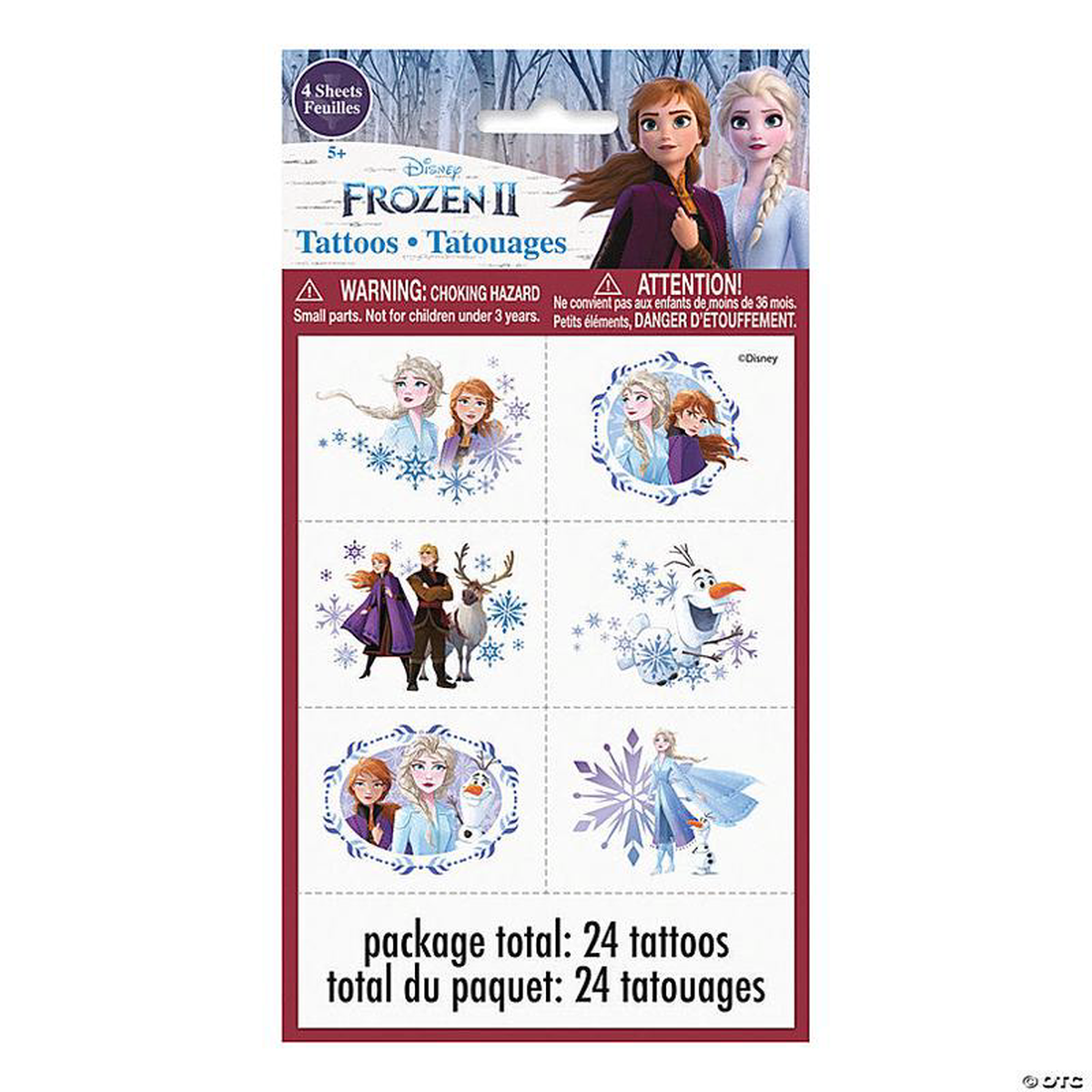 Frozen 2 Tattoos 24ct