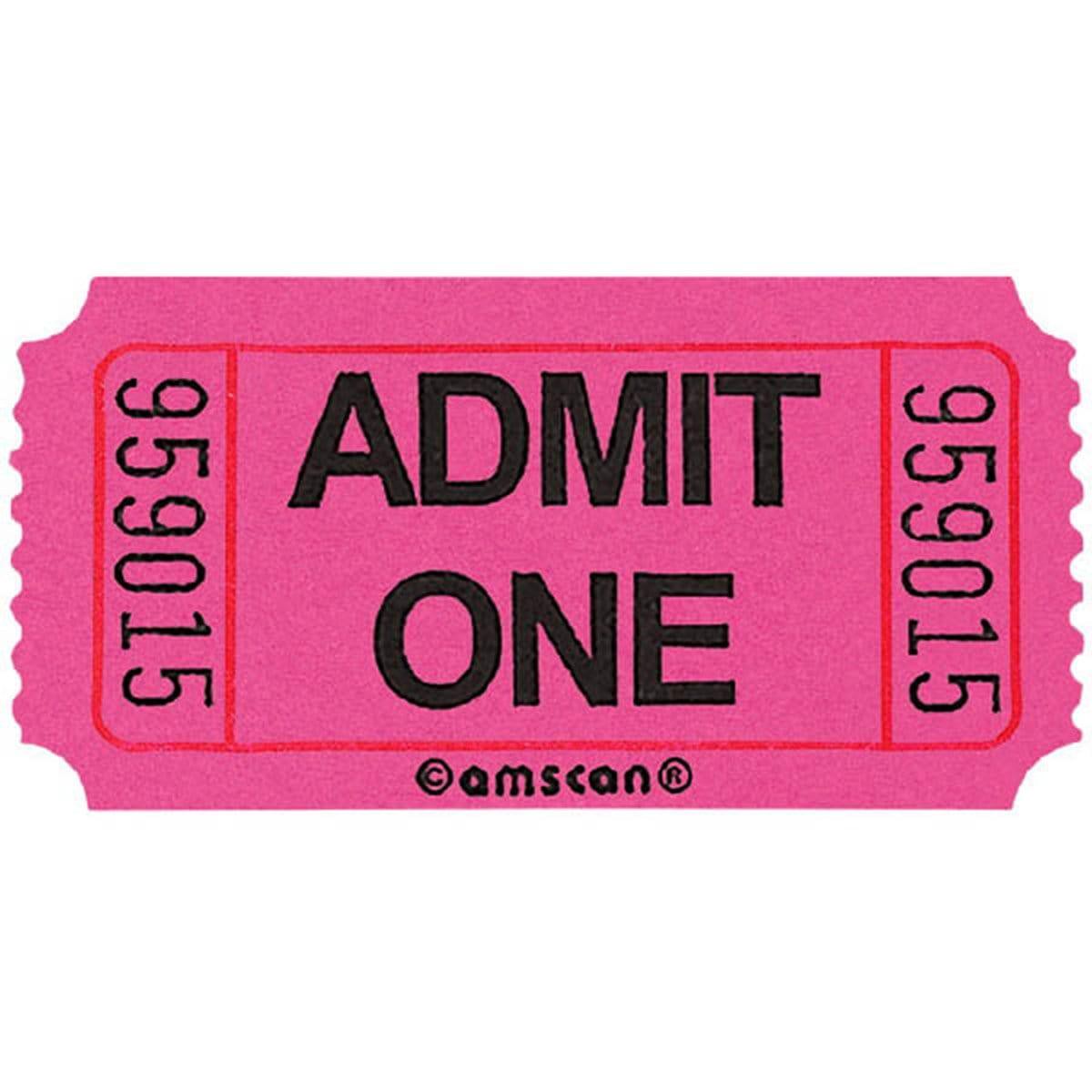 Single Ticket Roll 2000/pkg - Pink