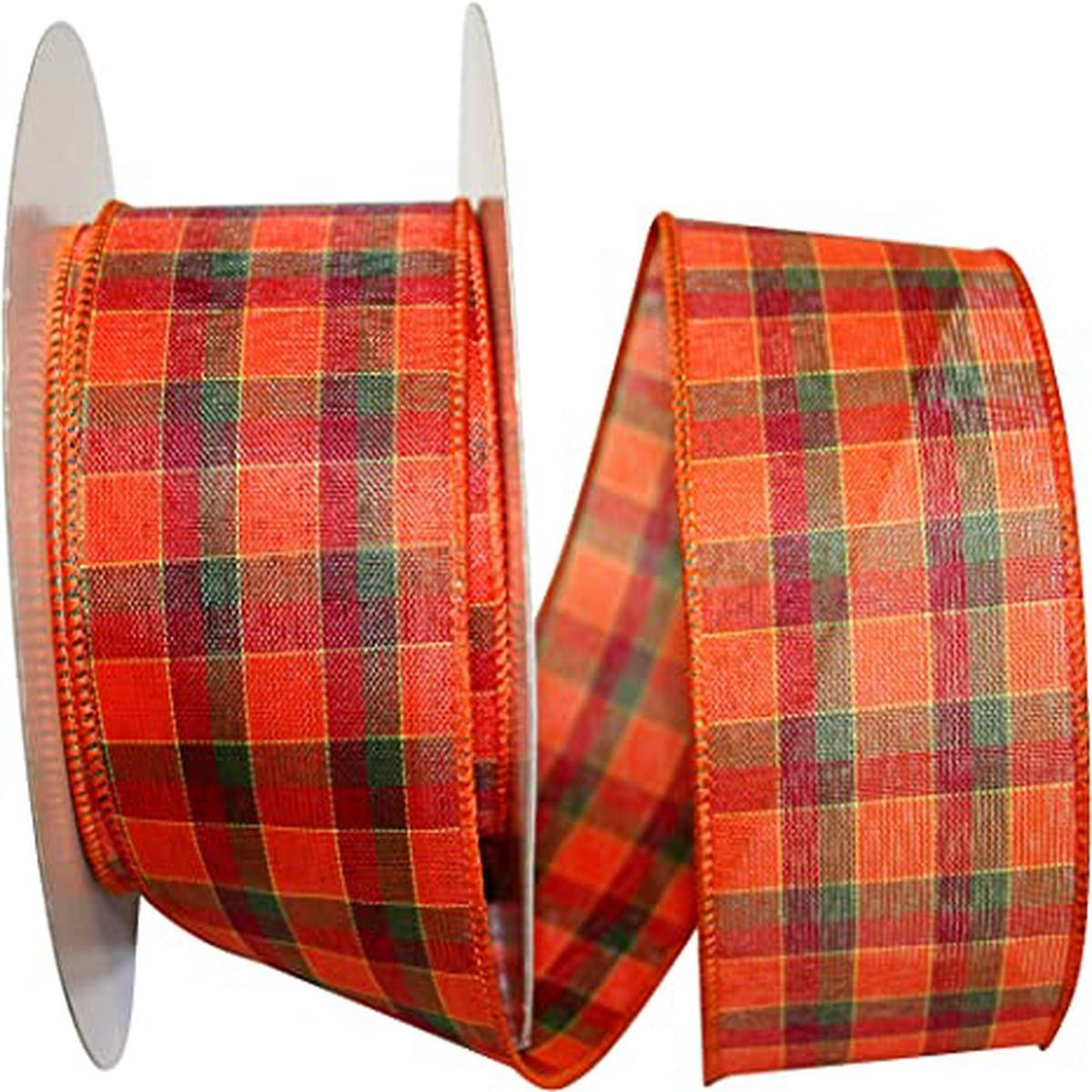 Wired Ribbon -Alford Plaid