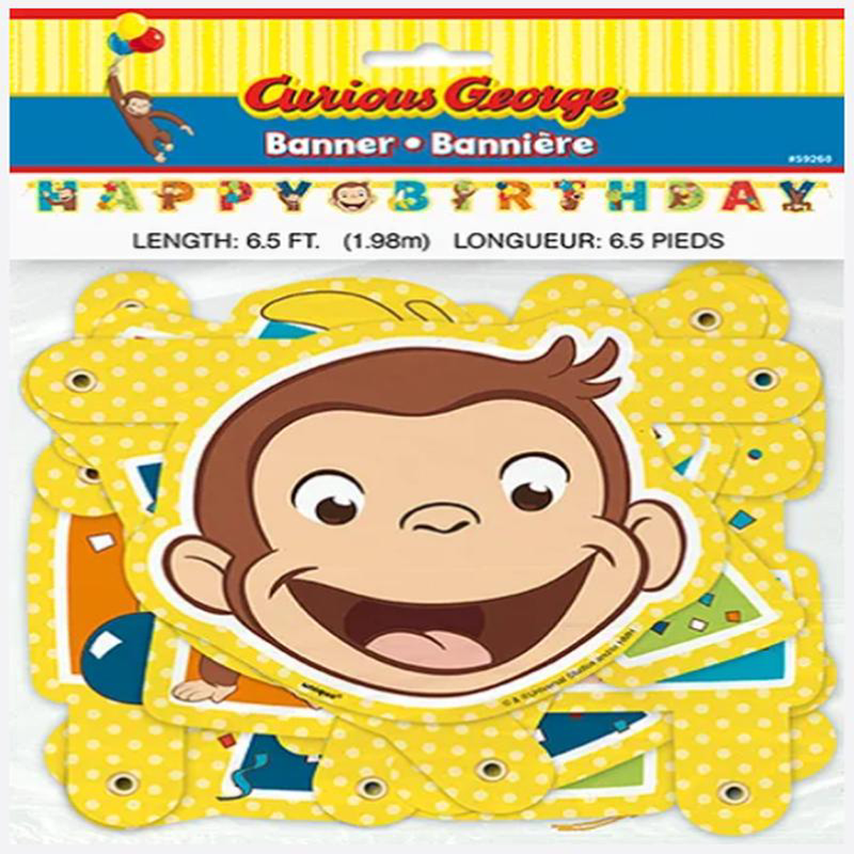 CURIOUS GEORGE JOINTED BANNER