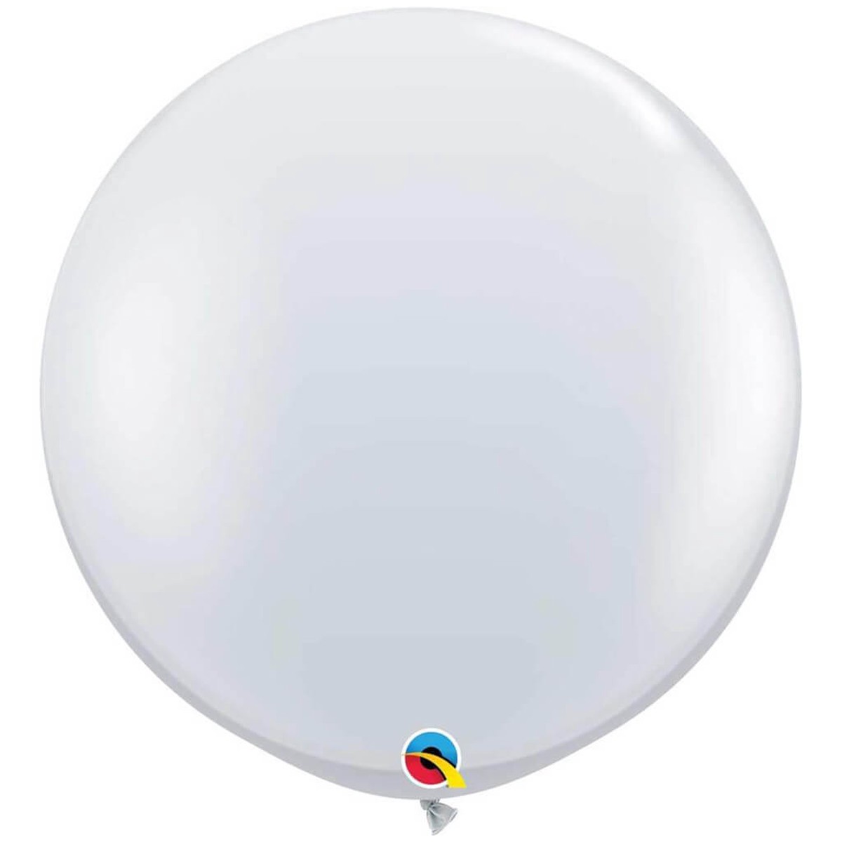 Diamond Clear Jumbo Latex Balloons Pkg2 36in