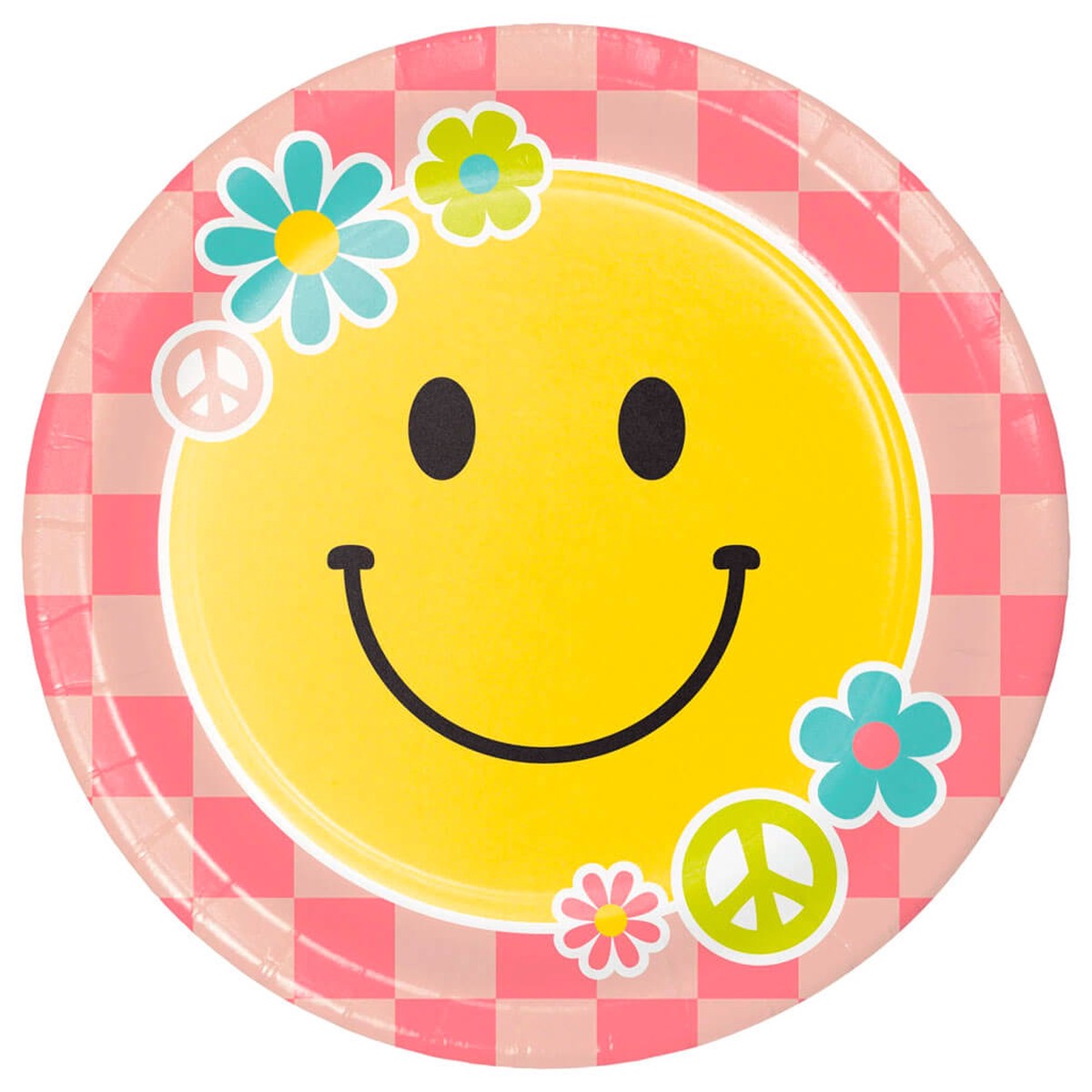 Flower Power Dinner Plate 8ct 9in