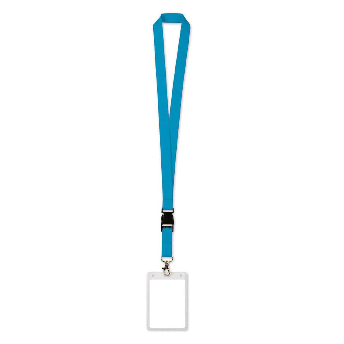 Lanyard with Card Holder Blue