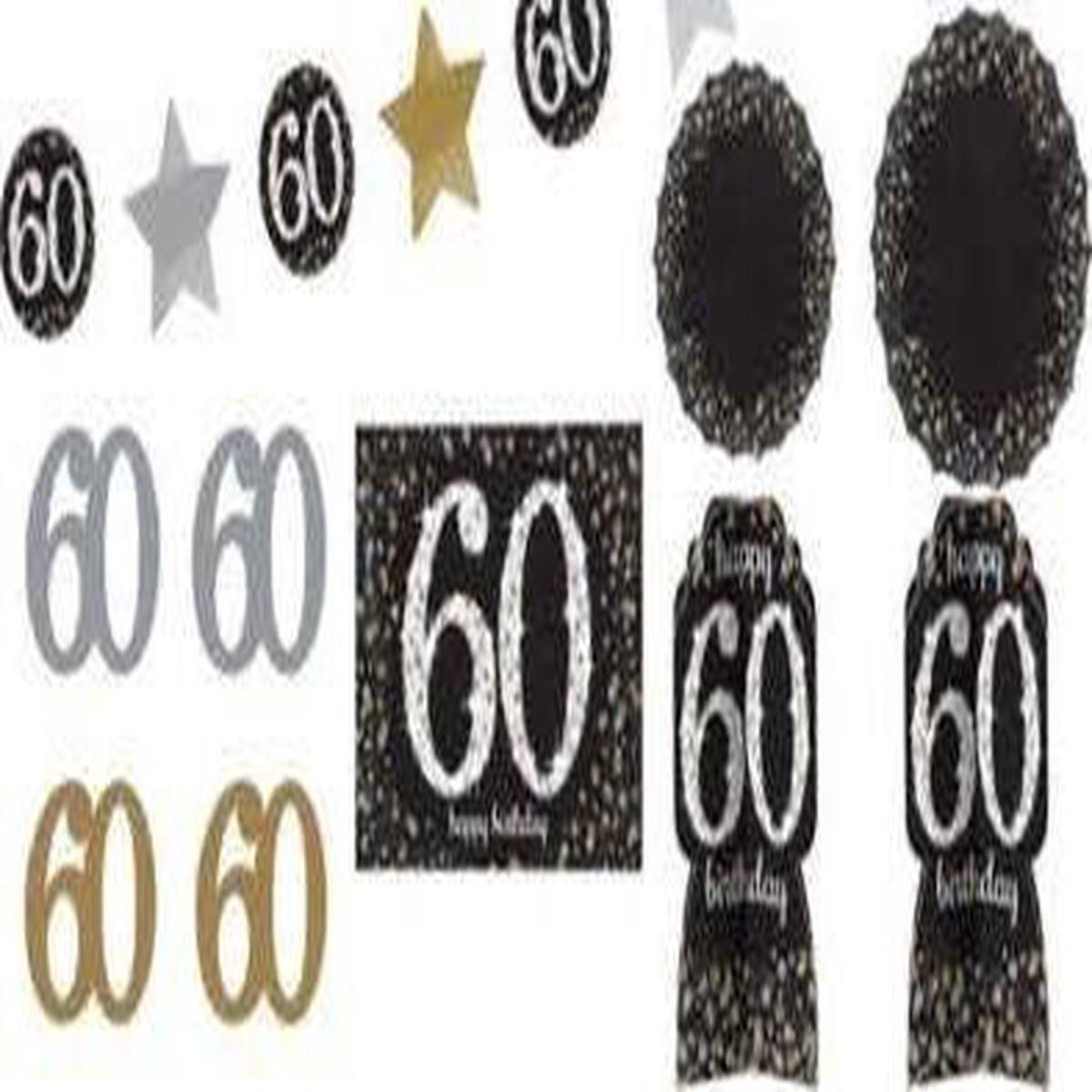 Sparkling Celebration 60th Birthday Room Decorating Kit | 1 ct