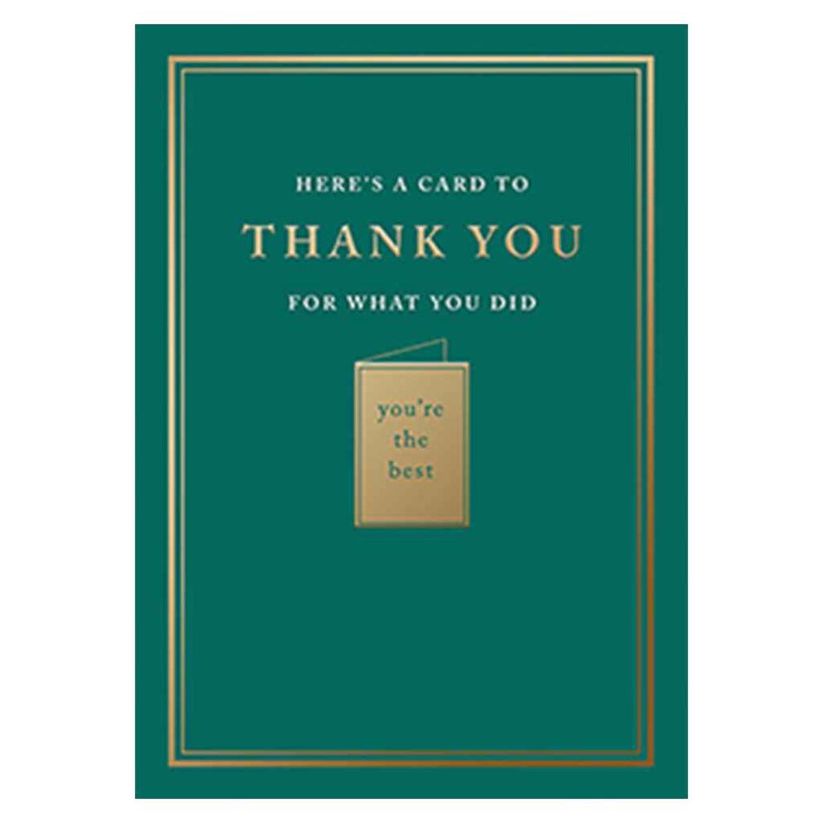 A Card for What You Did Greeting Card