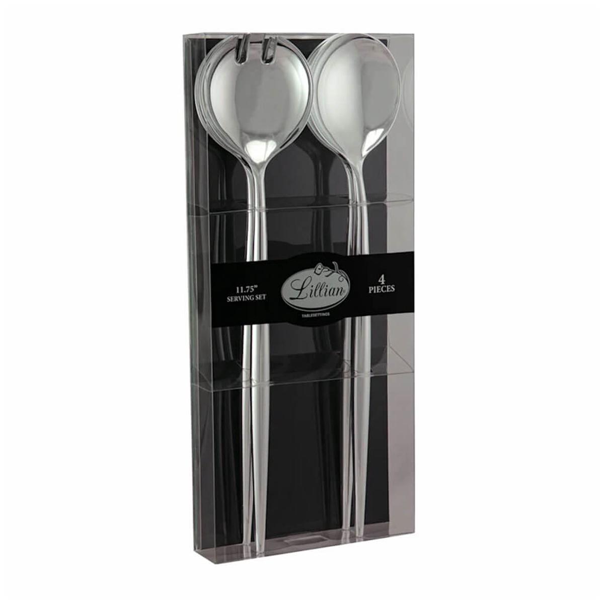 Polished Silver Serving Set 4ct