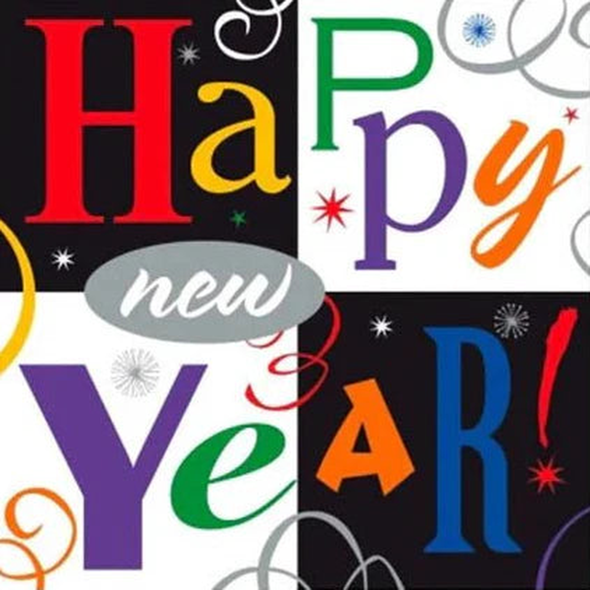 5" Napkins - New Year (16ct) - Amscan
