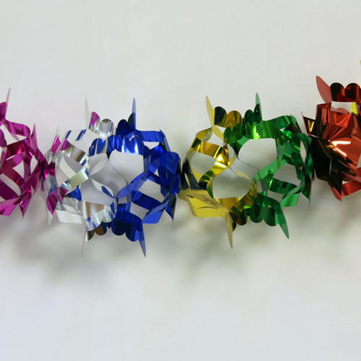 9Ft. Small Square Multi Foil Garland