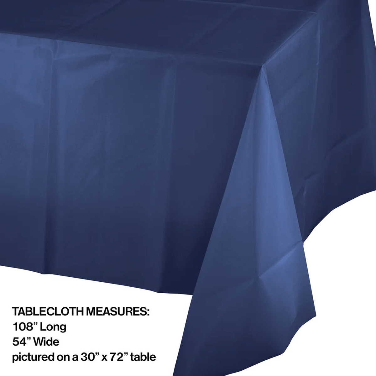 Navy Plastic Tablecloth