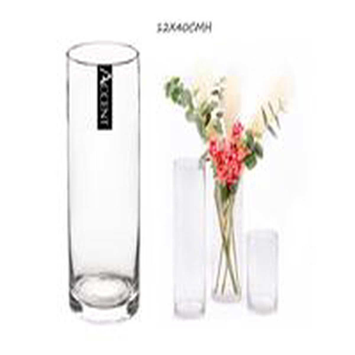 VASE GLASS CYLINDER 12 CM