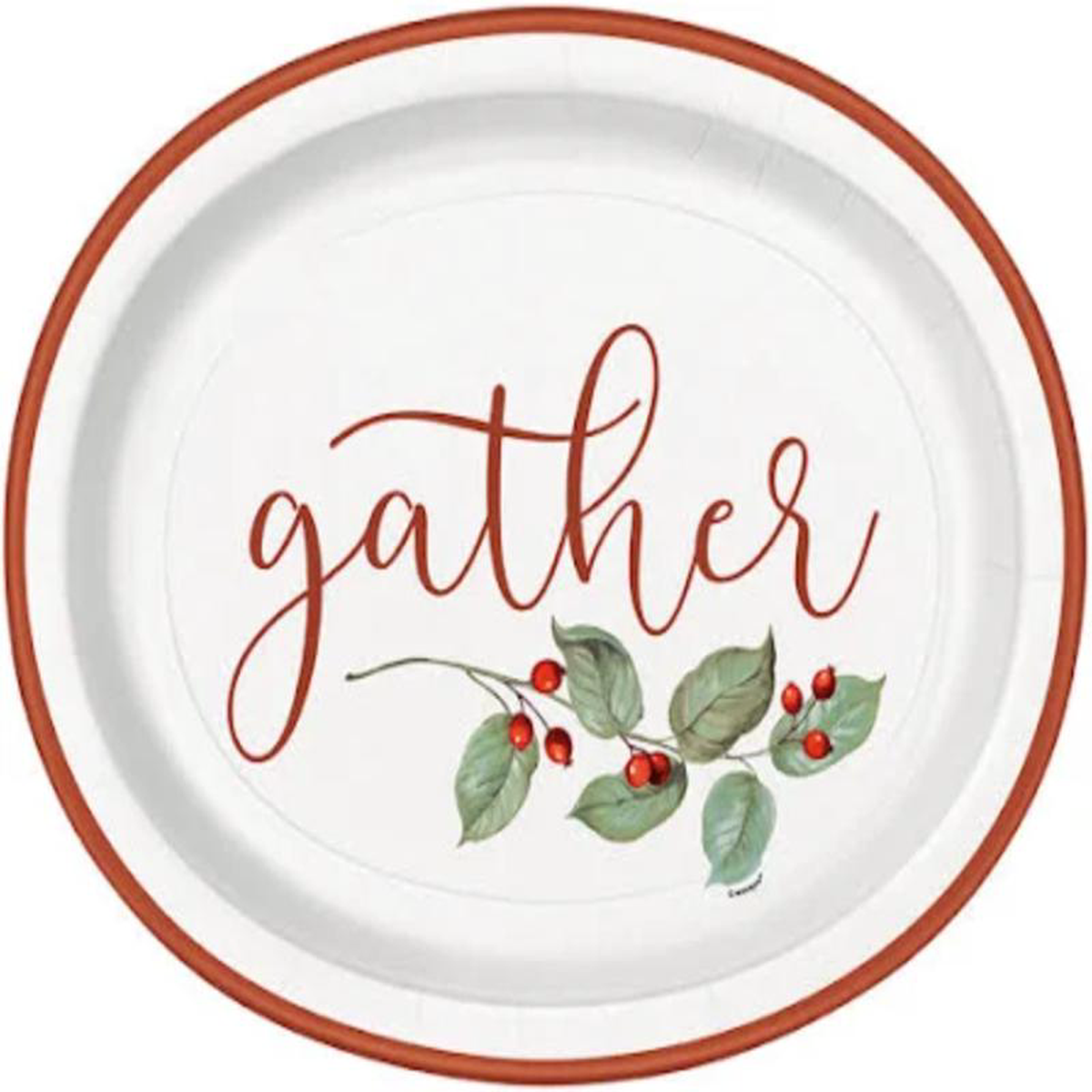 Fall Flair Thanksgiving 12 inch Oval Plate 8ct