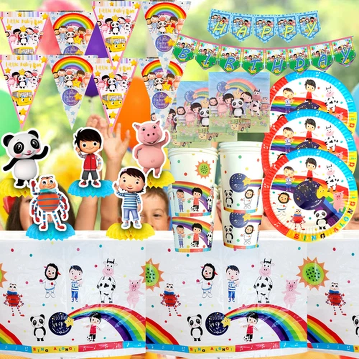 LITTLE BABY BUM cup plate birthday party supplies favor centerpiece decoration