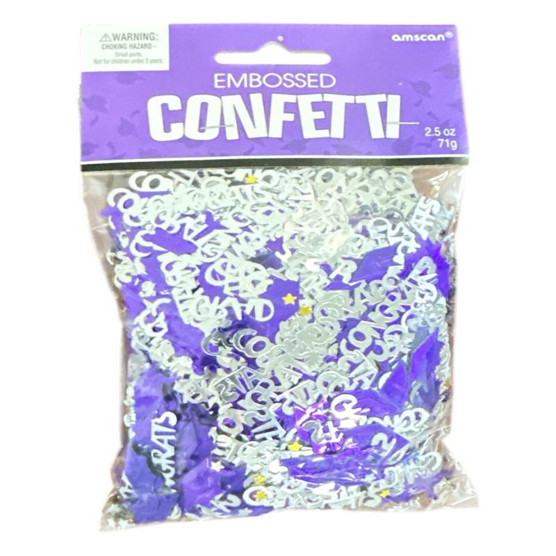 Confetti - Congrats Grad Purple (2.5oz) - Amscan
