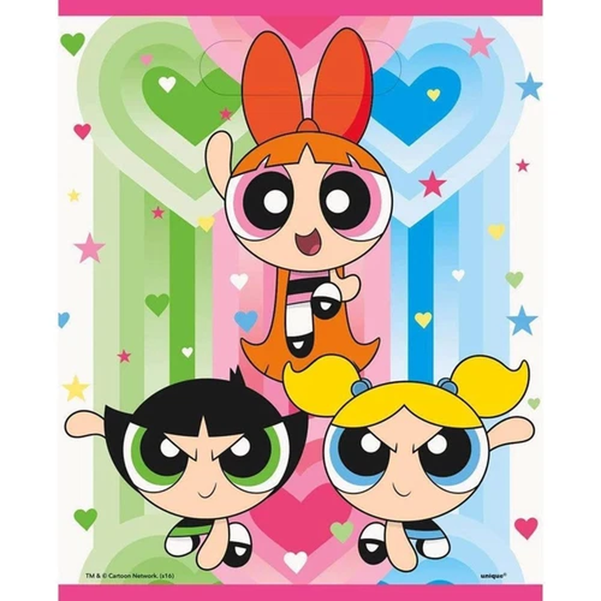 Powerpuff Girls Party Treat Loot Bags Birthday Party Favor Supplies Plastic 8 Ct