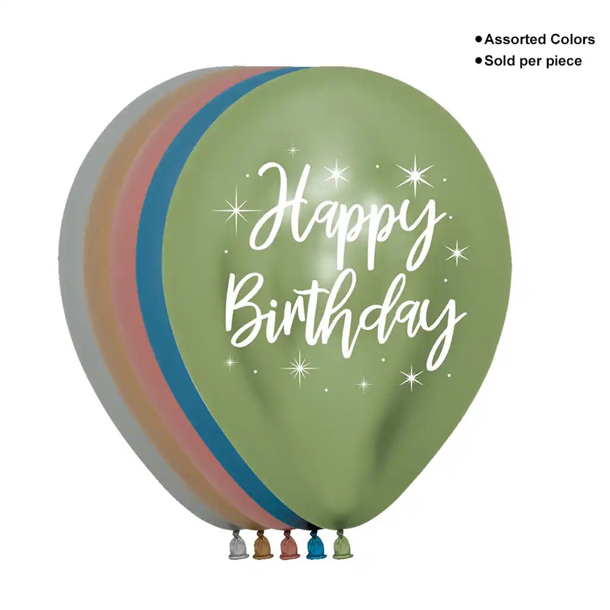 Happy Birthday Reflex Latex Balloon 11in