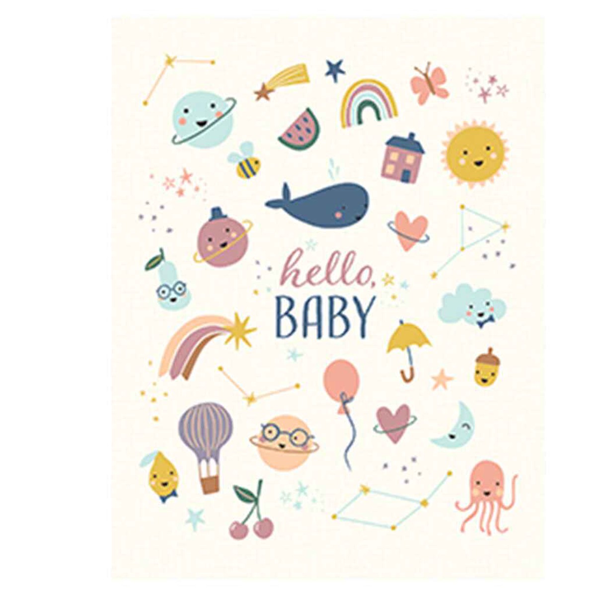 Whaley Cute Icons Greeting Card