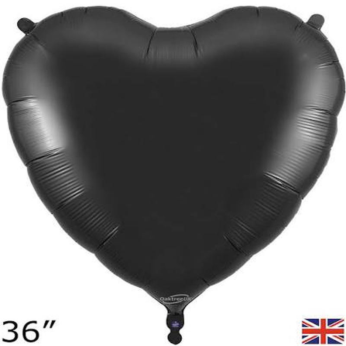 Brand Black Heart Foil Balloon 368243 Giant