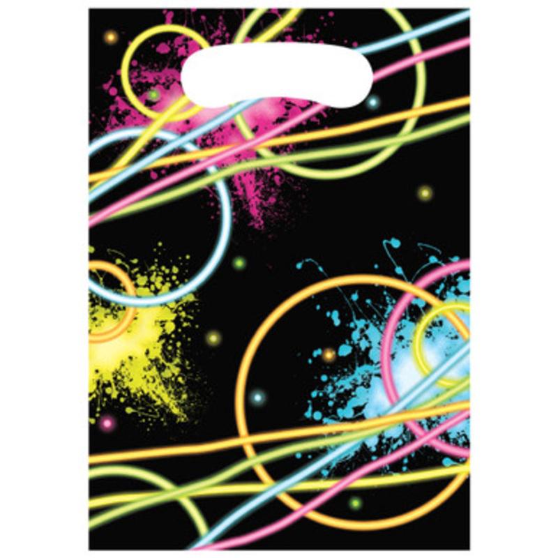 Club Pack of 96 Vibrantly Colored Glow Party Fun Loot Bags 12