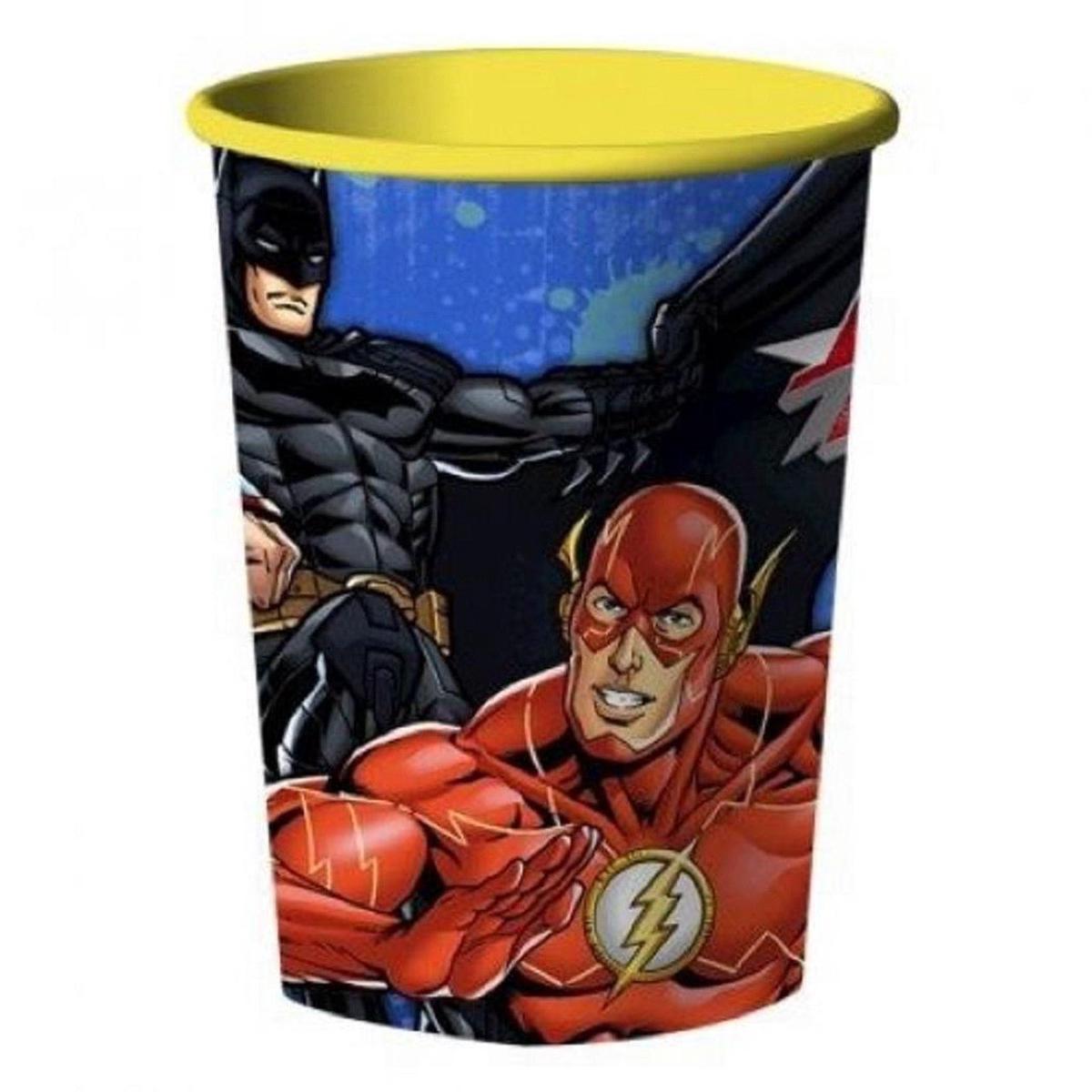 Justice League Favor 16 oz. Plastic Cup - Amscan