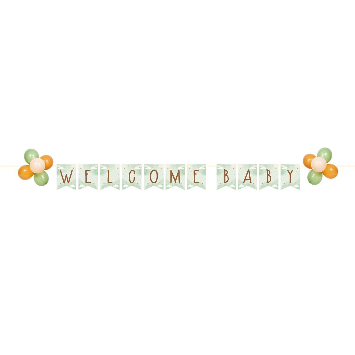 Teddy Bear Welcome Baby Banner | 1ct