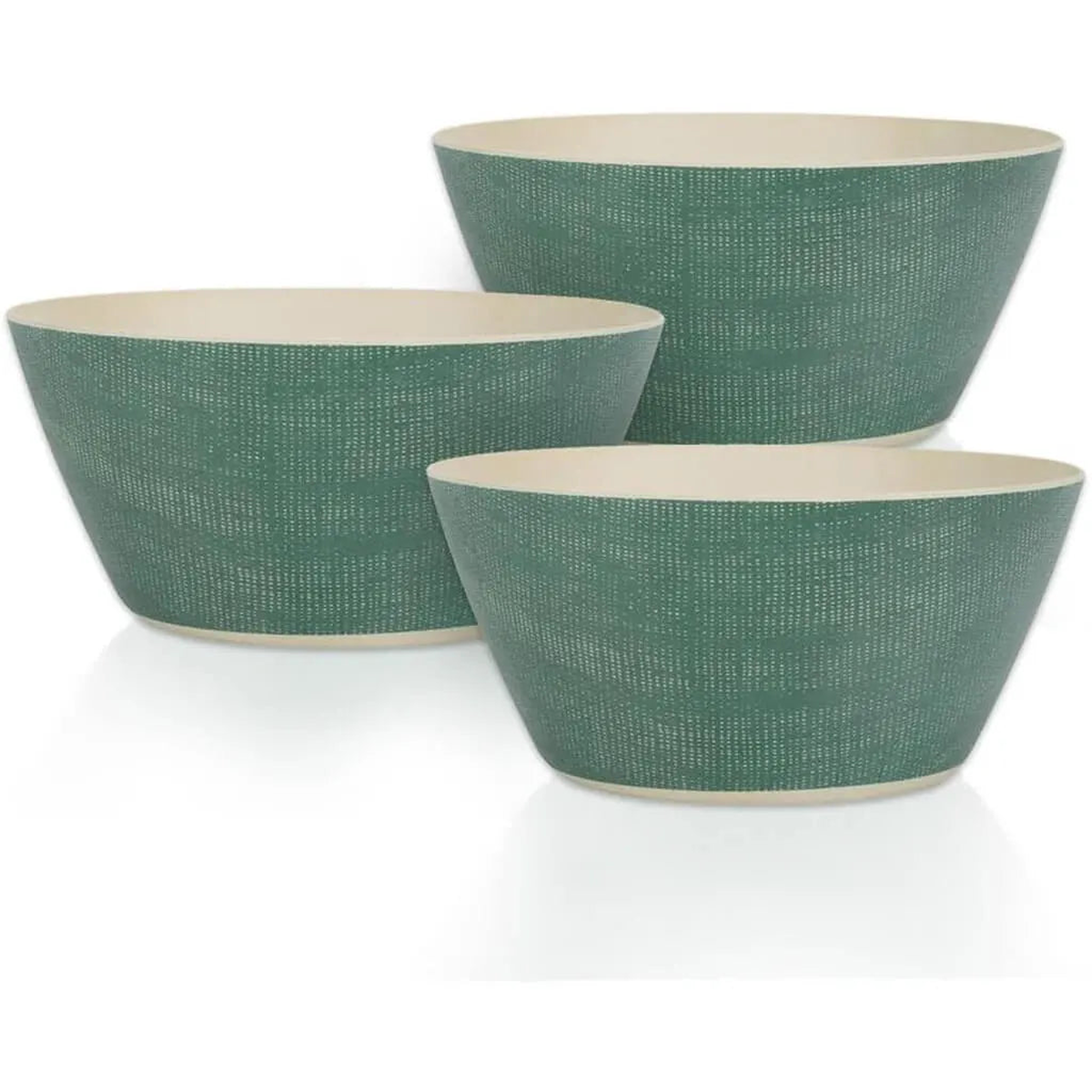 Botanical Green Bamboo Melamine Bowl, 3ct