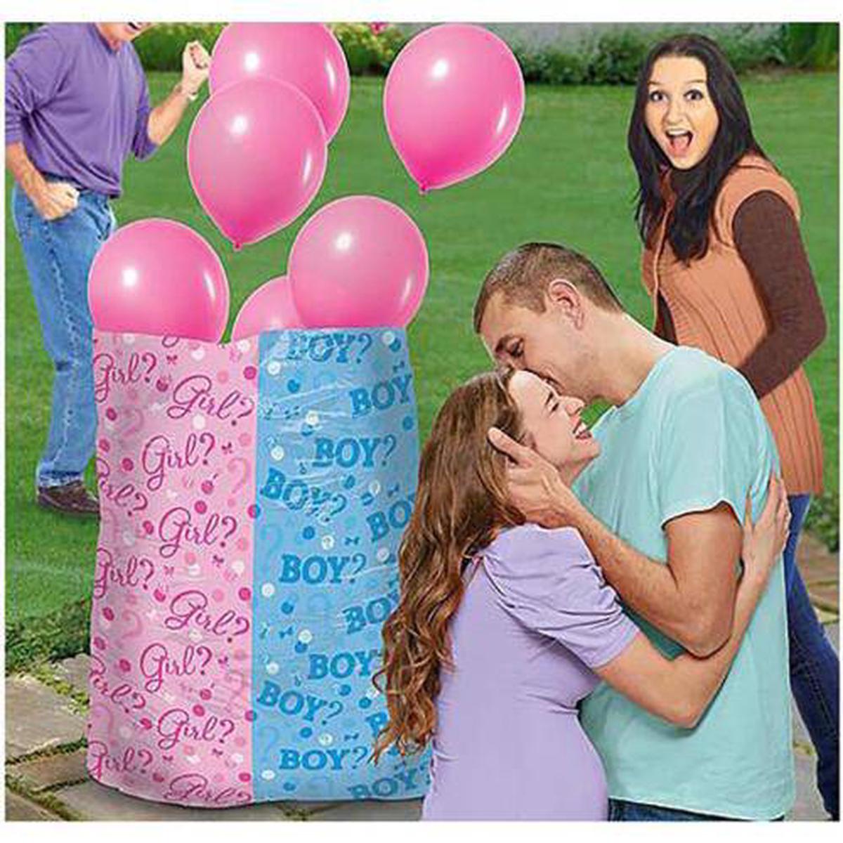 Gender Reveal Release Bag - Pink Balloons - Amscan