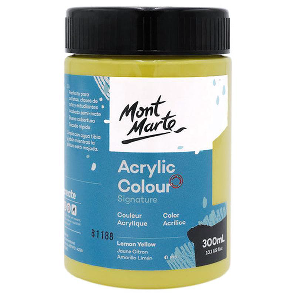 STUDIO ACRYLIC PAINT 300ML LEM YELLOW