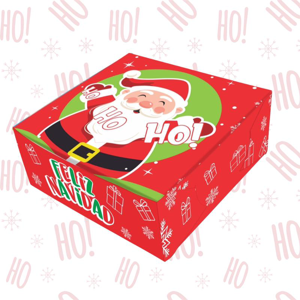 Caja Empaque PEQUEA Navidad Santa