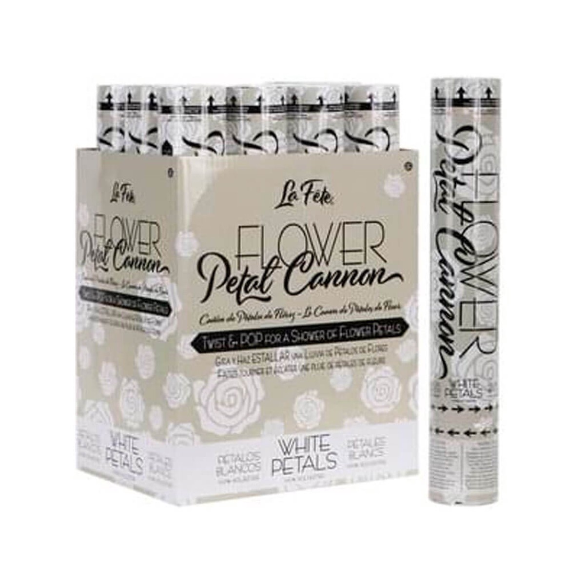 Flower Petal Cannon White 12in