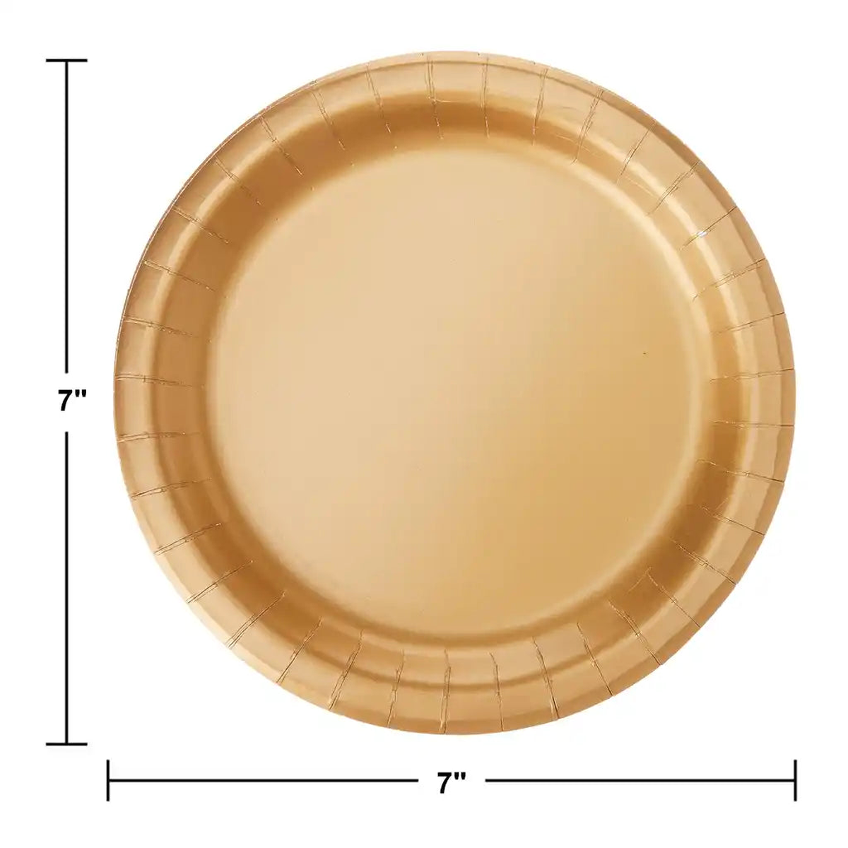 Glittering Gold Luncheon Plates 7in 24ct