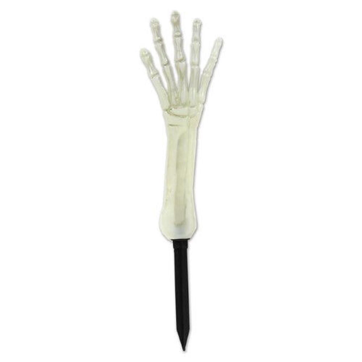 17" Yard Stake - Skeleton Hand Nite-Glo - The Beistle Company