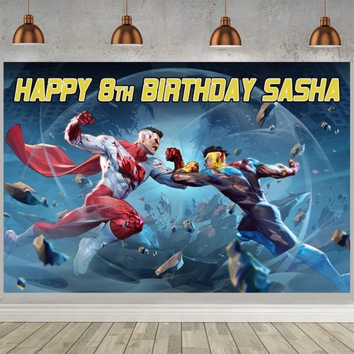 Invincible Personalised Custom Banner Backdrop Party Supplies Birthday Gift