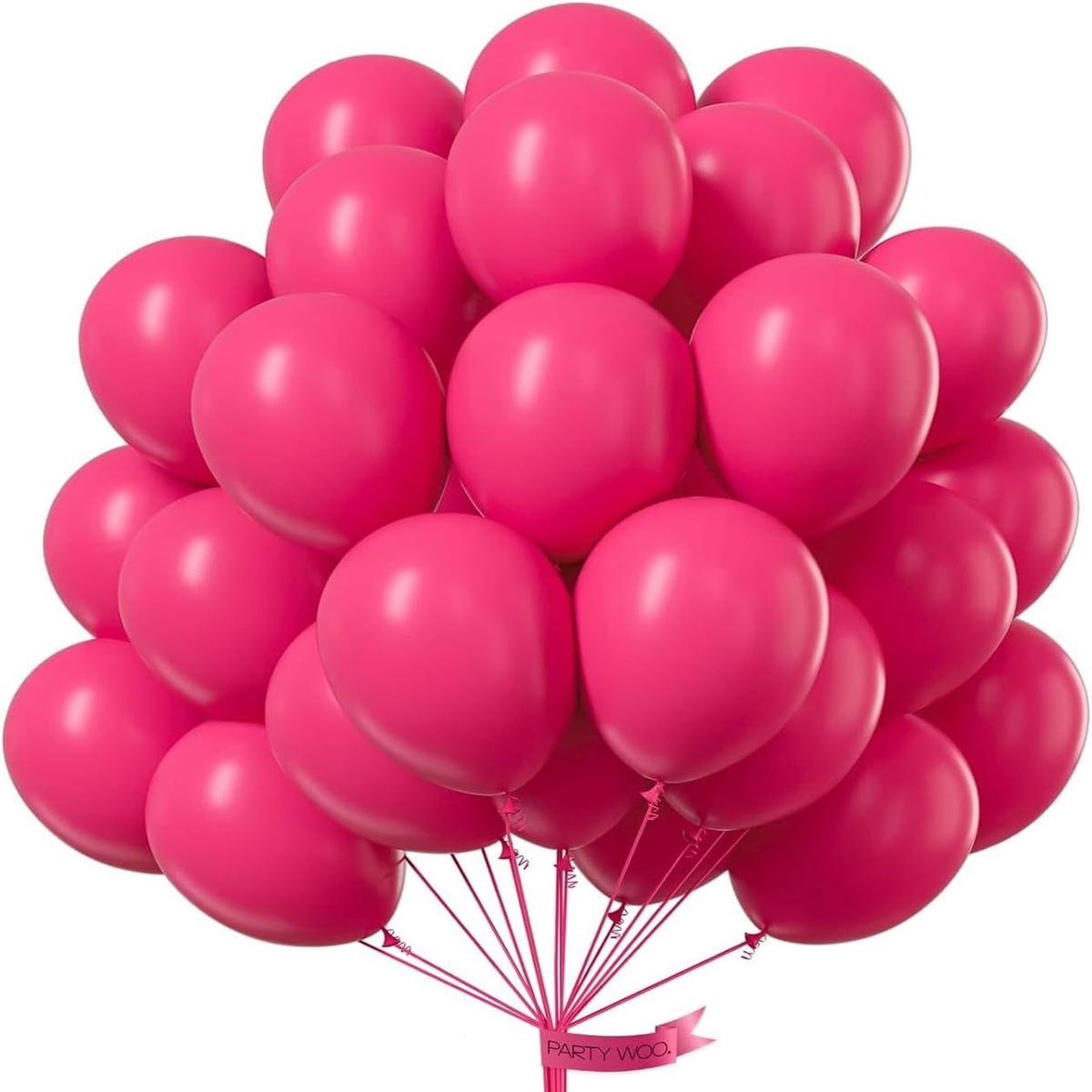PARTY FUN Standard Balloons 40 Pcs  Pink Party Set