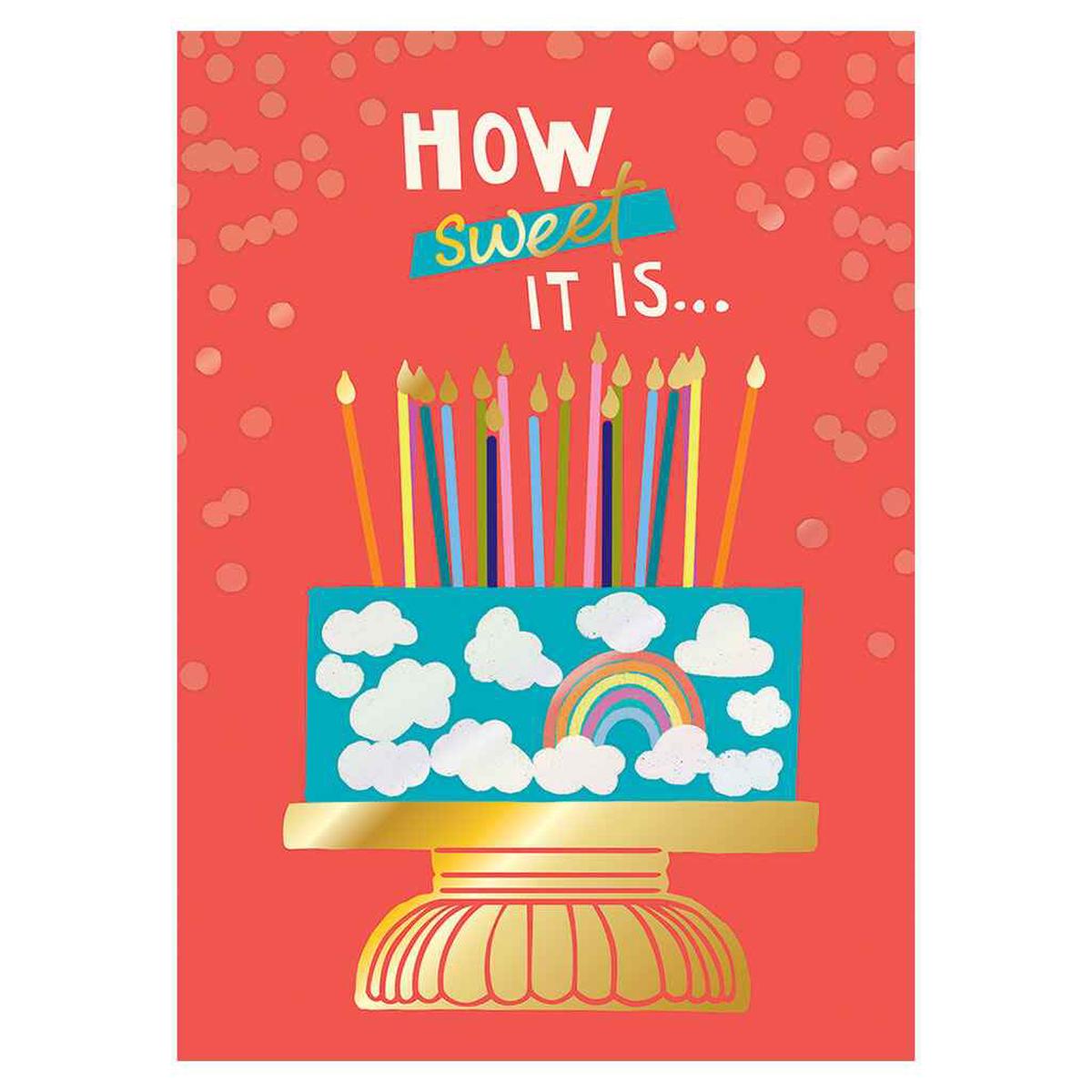 Rainbow Cake Greeting Card